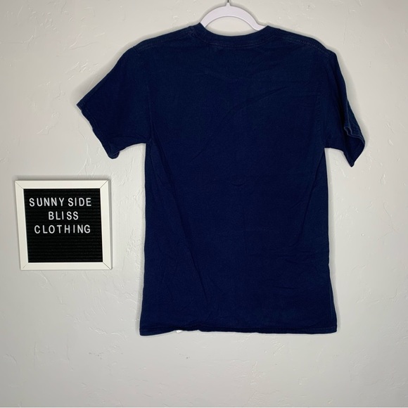 Disney 2015 Mickey & Friends Blue Graphic Short Sleeve Tee Shirt Size Small - Picture 4 of 8